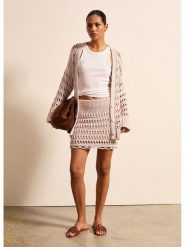STEFANEL Spódnica w kolorze jasnoróżowym rozmiar: S. Różowe spódnice damskie Stefanel, s, bez wzorów, mini. Za 239.99 zł.