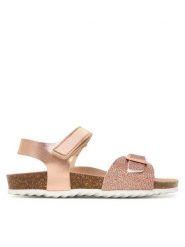 Geox Sandały J Adriel Girl J028MC 0BNEW C8124 S Różowy. Czerwone sandały dziewczęce Geox, ze skóry, bez obcasa, bez zapięcia. Za 209.99 zł.