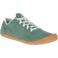 Buty do chodzenia damskie Merrell Vapor Glove 3 Luna. Zielone obuwie sportowe damskie Merrell, z materiału, bez zapięcia, trekkingowe. Za 636.00 zł.