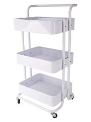 Echtwerk Wózek kuchenny w kolorze białym - 43 x 86 x 32 cm rozmiar: onesize. Białe shopper bag Echtwerk, bez wzorów, z materiału, bez dodatków. Za 222.94 zł.