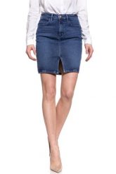SPÓDNICA JEANSOWA WRANGLER MIDI PENCIL SKIRT SHADOW DANCES W2347096I. Niebieskie spódnice damskie Wrangler, xs, bez wzorów, z jeansu, midi. W wyprzedaży za 69.99 zł.