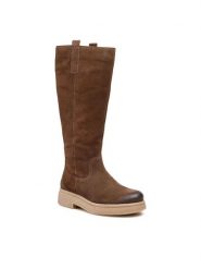 Lasocki Kozaki WI23-BULGY-06 Brązowy. Brązowe kozaki damskie Lasocki, ze skóry, bez obcasa, na płaskiej podeszwie, bez zapięcia. Za 349.99 zł.