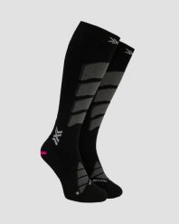 Skarpety unisex X-Socks Ski Anatomix Merino Otc Black B120. Czarne skarpetki damskie X Socks, bez wzorów, z wełny. Za 259.99 zł.