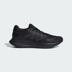 Buty do biegania adidas Runfalcon 5. Czarne obuwie sportowe damskie Adidas, bez zapięcia, do biegania. Za 226.99 zł.