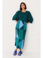 SKFK Spódnica "Sira" w kolorze morskim rozmiar: 44. Niebieskie spódnice damskie SKFK, na co dzień, bez wzorów, maxi. Za 304.99 zł.