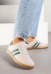 Zielone Sneakersy Typu Kultowe Tenisówki Zdobione Przeszyciami Remiana. Brązowe obuwie sportowe damskie Renee, z jeansu, bez zapięcia, tenisowe. Za 69.99 zł.