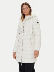 Gaudi Płaszcz zimowy 521BD35001 Écru Regular Fit. Płaszcze damskie Gaudi, na zimę, bez wzorów, z syntetyku, bez kaptura. Za 469.99 zł.