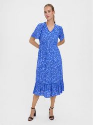Vero Moda Sukienka codzienna Tirza 10268776 Niebieski Regular Fit. Niebieskie sukienki damskie Vero Moda, bez wzorów, z wiskozy, bez ramiączek. Za 109.99 zł.