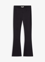 Legginsy z wygodnego materiału punto di roma. Czarne legginsy damskie bonprix, bez wzorów, z gumy. Za 129.99 zł.