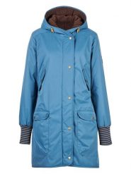 Finside Dwustronna kurtka zimowa "Suomukka" w kolorze niebiesko-brązowym rozmiar: 36. Brązowe kurtki damskie finside, na zimę, s, bez wzorów, bez kaptura. Za 717.99 zł.