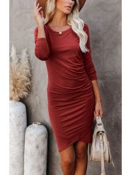 LA Angels Sukienka w kolorze jasnobrązowym rozmiar: XL. Brązowe sukienki damskie LA Angels, bez wzorów, z wiskozy, bez ramiączek. Za 126.99 zł.