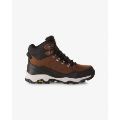 Unisex wysokie buty outdoorowe Kilpi TRACKER HIGH WP-U. Brązowe obuwie trekkingowe damskie Kilpi, z nylonu, bez zapięcia. Za 422.05 zł.
