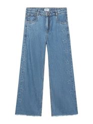 Mayoral Jeansy 6557 Niebieski Regular Fit. Niebieskie jeansy dziewczęce Mayoral, bez wzorów, z bawełny. Za 159.99 zł.