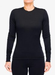 Bluza termoaktywna damska Super.natural Arctic230 Ls. Czarne bluzy damskie super.natural, m, bez wzorów, z materiału, bez kaptura. Za 373.99 zł.