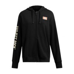 Bluza damska Under Armour Project Rock HWT Full Zip Hard at Work. Brązowe bluzy damskie Under Armour, s, bez wzorów, bez kaptura. Za 339.99 zł.