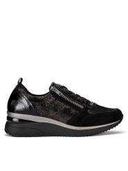 Remonte Sneakersy D2401-02 Czarny. Czarne obuwie sportowe damskie Remonte, z materiału, bez zapięcia. Za 399.99 zł.