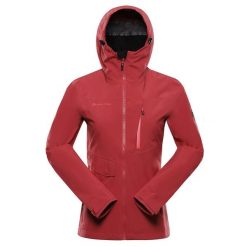 Kurtka damska trekkingowa wodoodporna 15.000 Alpine Pro Zarra 2. Czerwone kurtki damskie Alpine Pro, bez wzorów, bez kaptura. W wyprzedaży za 939.00 zł.
