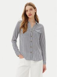 Vero Moda Koszula Bumpy 10275283 Granatowy Regular Fit. Niebieskie koszule damskie Vero Moda, m, bez wzorów, z wiskozy, bez kołnierzyka, bez ramiączek. Za 89.99 zł.
