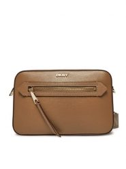 DKNY Torebka R42E3E22 Brązowy. Brązowe listonoszki damskie DKNY, bez wzorów, ze skóry, bez dodatków. Za 659.99 zł.