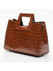 Maison héritage PARIS Skórzana torebka "Jane Croco" w kolorze jasnobrązowym - 34 x 26 x 11 cm rozmiar: onesize. Brązowe torebki klasyczne damskie maison héritage PARIS, z materiału, przez ramię, bez dodatków. Za 391.84 zł.