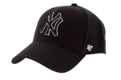 Czapka z daszkiem - New York Yankees Czapka regulowana. Czerwone czapki z daszkiem damskie 47 Brand, bez wzorów, z materiału. Za 109.99 zł.