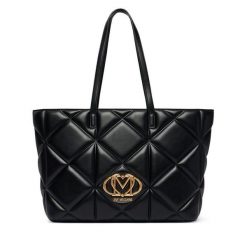 Torebka LOVE MOSCHINO. Czarne shopper bag Love Moschino, bez wzorów, bez dodatków. Za 1,059.00 zł.
