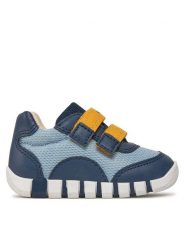Geox Sneakersy B Iupidoo B3555C 01454 CE4F4 Granatowy. Niebieskie buty sportowe chłopięce Geox, z materiału, bez zapięcia. Za 219.99 zł.