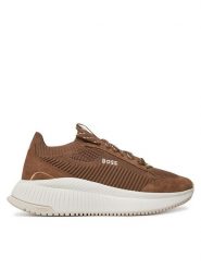 BOSS Sneakersy Ttnmevo Slon Lowkn 50536413 Brązowy. Brązowe obuwie sportowe damskie Boss, z materiału, bez zapięcia. Za 579.99 zł.