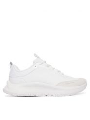 Calvin Klein Sneakersy Light Eva Runn Laceup Aop HW0HW03292 Biały. Białe obuwie sportowe damskie Calvin Klein, z materiału, bez zapięcia. Za 449.99 zł.