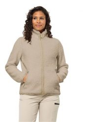 Jack Wolfskin Kurtka polarowa "High Curl" w kolorze beżowym rozmiar: XXL. Brązowe kurtki damskie Jack Wolfskin, xxl, z polaru, bez kołnierzyka. Za 263.53 zł.