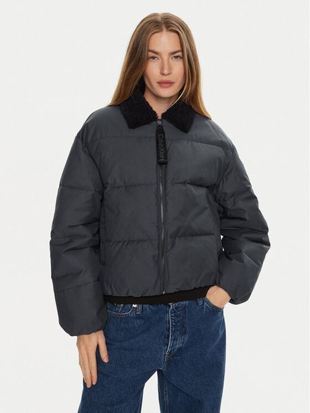 Calvin Klein Jeans Kurtka zimowa Aviator J20J224121 Czarny Relaxed Fit. Czarne kurtki damskie Calvin Klein Jeans, na zimę, l, bez wzorów, z jeansu, bez kaptura. Za 689.99 zł.