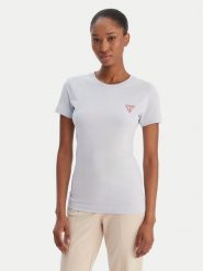 Guess T-Shirt W2YI44 J1314 Błękitny Regular Fit. Niebieskie t-shirty damskie Guess, l, z aplikacjami, z bawełny, bez kołnierzyka. Za 139.99 zł.