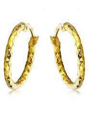 Diamant Exquis Złote kolczyki-kreole rozmiar: onesize. Żółte kolczyki damskie Diamant Exquis, złote. Za 1,391.99 zł.