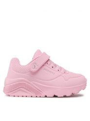 Skechers Sneakersy Frosty Vibe 310459L/LTPK Różowy. Czerwone buty sportowe dziewczęce Skechers, bez wzorów, ze skóry, bez zapięcia. Za 139.99 zł.