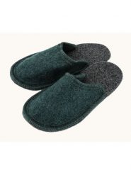 Kitz-pichler Wełniane kapcie "Hubi" w kolorze zielonym rozmiar: 43. Zielone kapcie damskie kitz-pichler, z materiału. Za 60.99 zł.