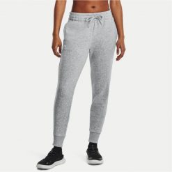 Spodnie dresowe damskie Under Armour Rival Fleece Jogger XL. Szare spodnie dresowe damskie Under Armour, xl, bez wzorów, z dresówki. Za 137.99 zł.