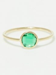 OR ÉCLAT Złoty pierścionek "Scarlette" z cyrkoniami rozmiar: 52. Zielone pierścionki damskie Or Éclat, z cyrkonią, złote. Za 391.99 zł.