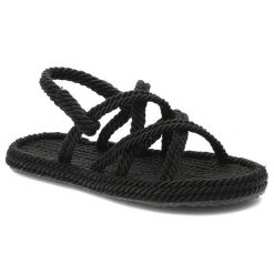 Czarne Sandały Venezia Modne Buty Na Lato. Czarne sandały damskie Venezia, bez wzorów, ze skóry, bez obcasa, bez zapięcia. Za 139.00 zł.