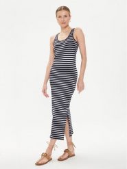 Vero Moda Sukienka letnia My Soft 10305782 Granatowy Tight Fit. Niebieskie sukienki damskie Vero Moda, bez wzorów, z bawełny, bez ramiączek. Za 89.99 zł.