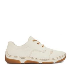 Półbuty Rieker. Półbuty damskie Rieker, bez wzorów, bez obcasa, na płaskiej podeszwie, bez zapięcia. Za 319.99 zł.