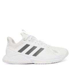Buty halowe adidas. Białe obuwie sportowe casual damskie Adidas. Za 329.99 zł.