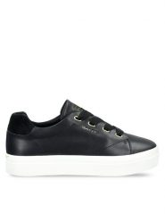 Gant Sneakersy 31531993 Czarny. Czarne obuwie sportowe damskie Gant, ze skóry, bez zapięcia. Za 479.99 zł.