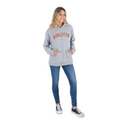 Bluza damska z kapturem Hurley Os University. Szare bluzy damskie Hurley, m, bez wzorów, z kapturem. Za 246.50 zł.