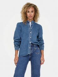 ONLY Koszula jeansowa Belle 15347085 Niebieski Regular Fit. Niebieskie koszule damskie Only, xs, bez wzorów, z bawełny, bez kołnierzyka, bez ramiączek. Za 149.99 zł.
