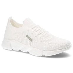 Białe Sneakersy Big Star Damskie Buty Sportowe. Białe obuwie sportowe casual damskie Big Star, z materiału. Za 189.00 zł.