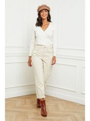 Soft Cashmere Kardigan w kolorze białym rozmiar: 38/40. Białe kardigany damskie Soft Cashmere, bez wzorów, z kaszmiru. Za 118.56 zł.