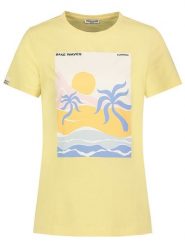 Eight2Nine Koszulka w kolorze żółtym rozmiar: XL. Żółte koszulki damskie Eight2Nine, xl, bez wzorów, z bawełny, bez kołnierzyka, bez ramiączek. Za 43.99 zł.