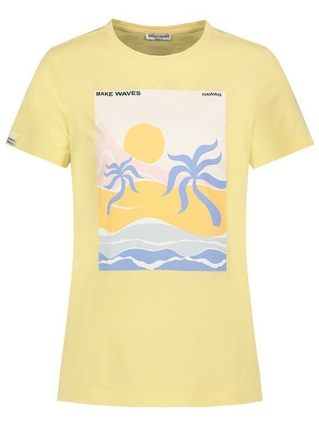 Eight2Nine Koszulka w kolorze żółtym rozmiar: XL. Żółte koszulki damskie Eight2Nine, xl, bez wzorów, z bawełny, bez kołnierzyka, bez ramiączek. Za 43.99 zł.