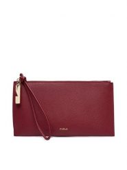 Furla Torebka Iride M WE00890 ARE000 CN CGQ00 Bordowy. Czerwone torebki wieczorowe damskie Furla, bez wzorów, ze skóry, bez dodatków. Za 519.99 zł.