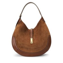Torebka Polo Ralph Lauren. Brązowe shopper bag Polo Ralph Lauren, bez wzorów, bez dodatków. Za 3,599.00 zł.
